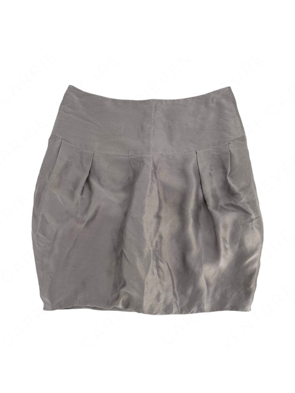 Pink Tartan 100% Silk Skirt Silver Gray Pleated Mini Preppy Office Siren Size 4